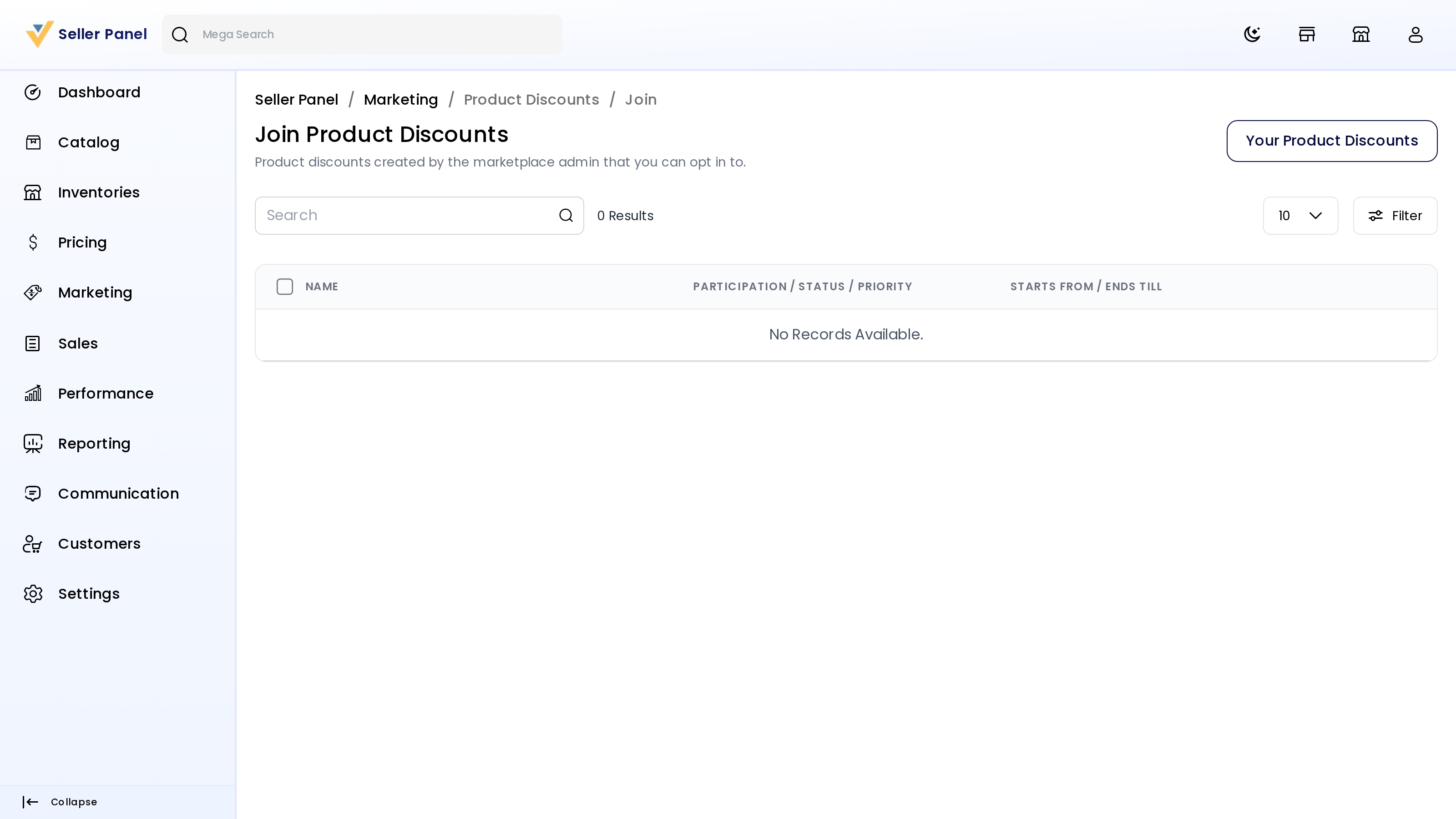 Join admin product discounts